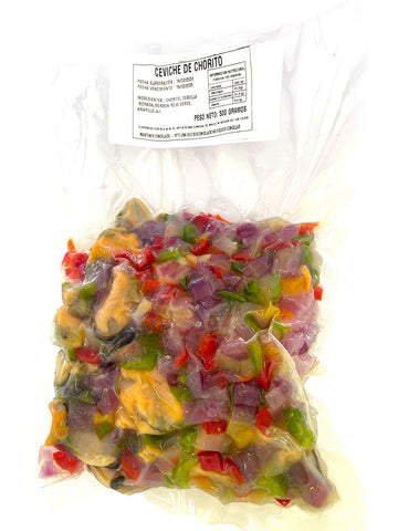 Ceviche choritos cocidos 500gr