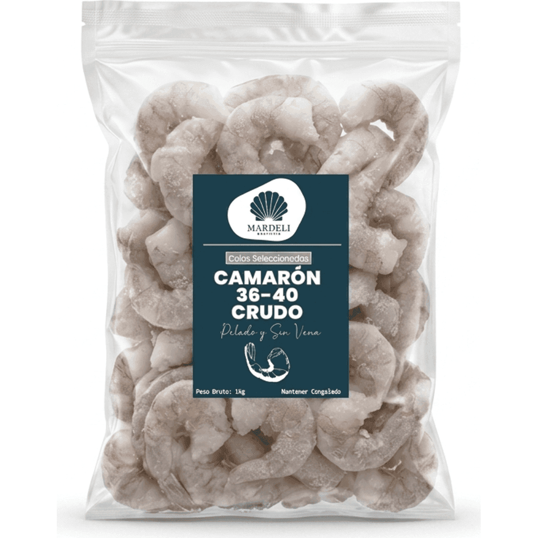 Camarones crudos 36/40 1kg