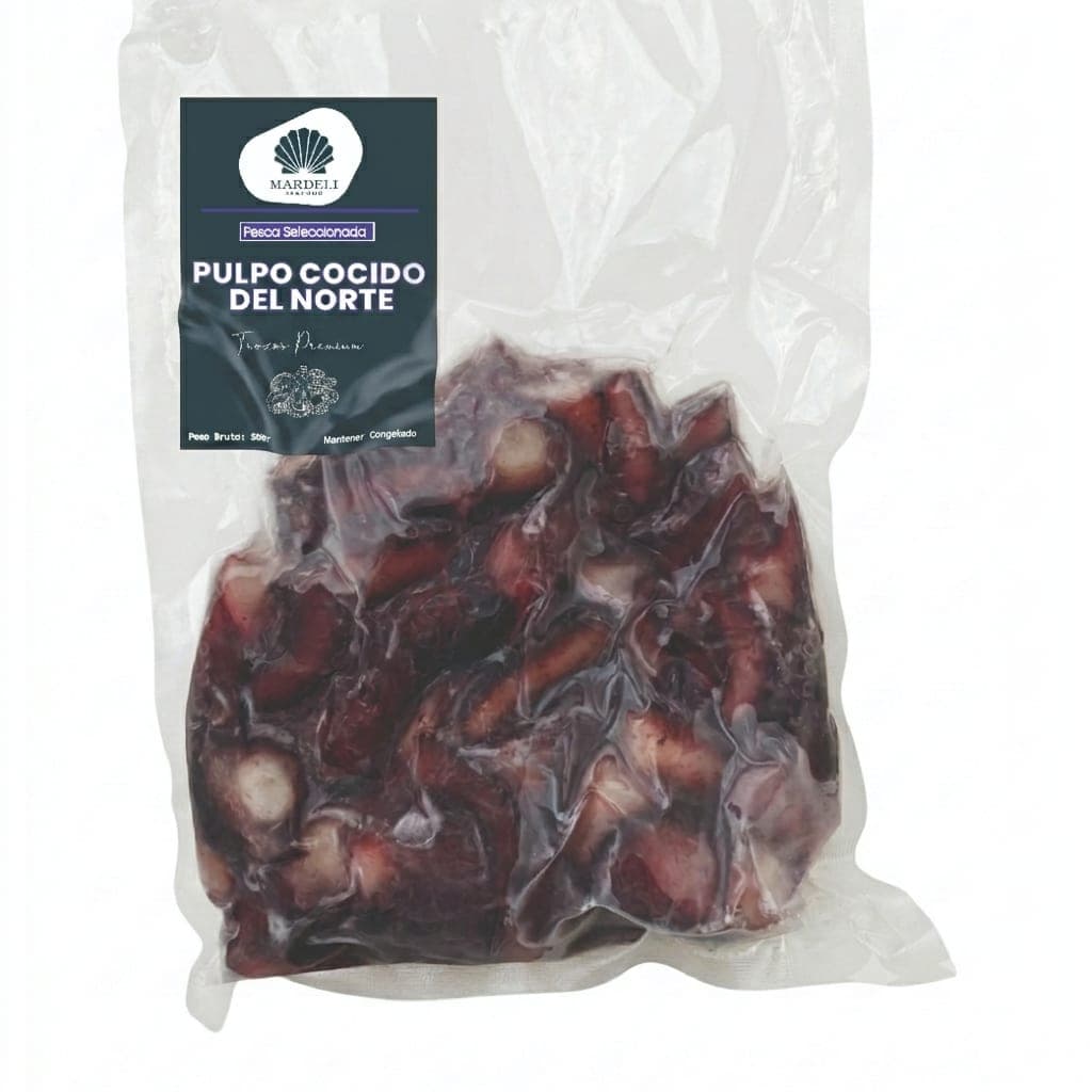 Pulpo cocido del norte · Trozos 500gr
