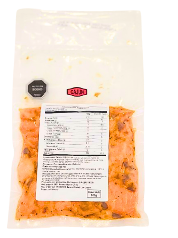 Salmón Ahumado Recorte Cajun 500 gr