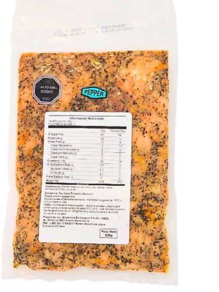 Salmón Ahumado Recorte Pimienta 500 gr